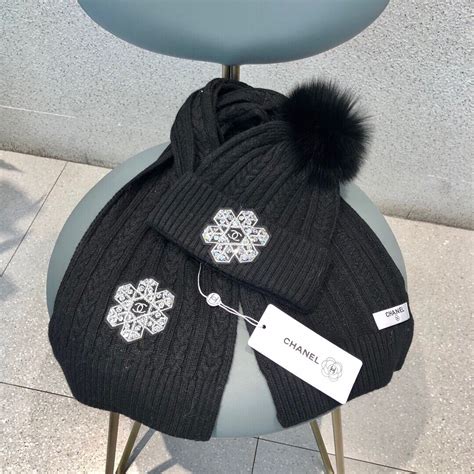 chanel beanie black|chanel beanie 2022.